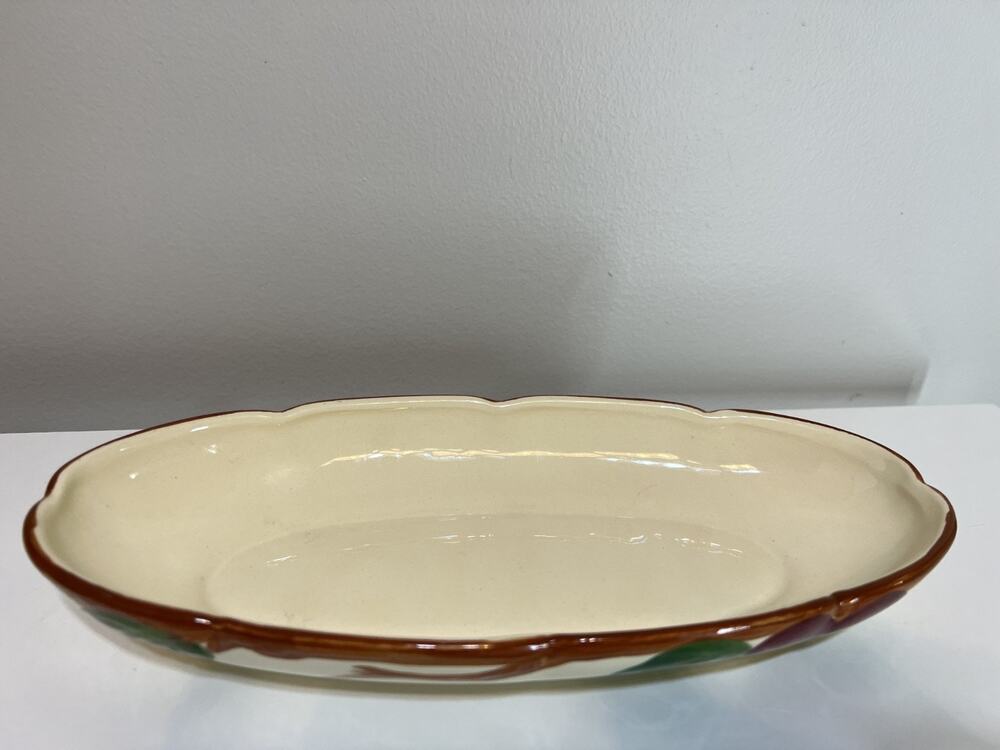 Vintage Franciscan Apple Oval Pickle Dish 8.5" Relish Tray Made in USA- USA mark